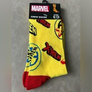 ✨NEW Marvel X-Men Yellow and Red Crew Socks